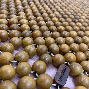 Chiếu Gỗ MIAN Chiếu Hạt Gỗ Bách Xanh Hạt 16cm ( video hình thật )