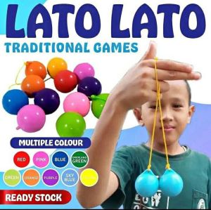 4cm Lato Lato Toys With Handle Glow Latto Latto Toy Toy Tok Tok Old School Toy Etek Toy Lato Lato Makasar