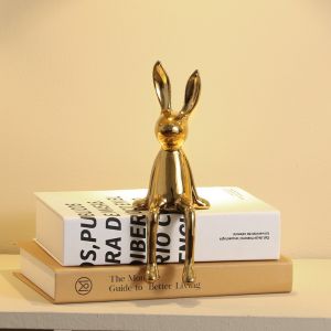 Ornamen kelinci bersih yang kreatif pintu masuk ruang tamu rumah/lemari anggur/dekorasi kantor