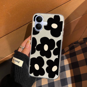 Phone Case for Vivo V60 Lite V60lite 5g V50 New 2025 Beautiful Flower Pattern Shockproof Clear Silicone Soft Casing for Vivov60lite 5g for Girl Phone Cover Case