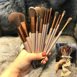 WOOLOVE 13 Pcs Soft Fluffy Makeup Brushes Set Eye Shadow Foundation Women Cosmetic Powder Blush Blending Beauty Make Instruments Makeup Tool Set