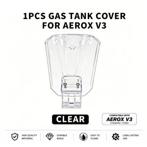 [Original 24 hours delivery] 1PCS GAS TANK COVER FOR AEROX V3 STANDARD TURBO ABS PLASTIC CLEAR SMOKE FOR AEROX V3