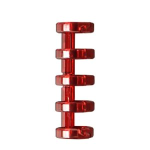 BLISSFUL 10pcs Binding Supplies Loose Leaf Binder Rings Stationery 5 Holes Spring Spiral Rings Binder Transparent Plastic Ring Colorful 5 Ring Plastic Loose Leaf Clip Notebook