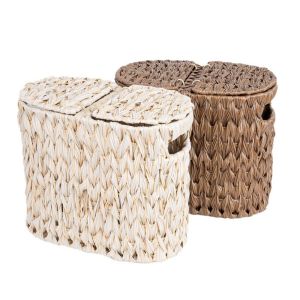 LUMIYA Flip Top Toilet Paper Storage Baskets Large Capacity Imitation Rattan Woven Sundries Storage Box Versatile Household Toilet Paper Holder for Bathroom Living room