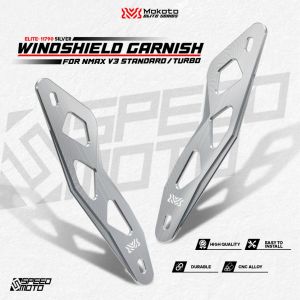 MOKOTO ELITE NMAX V3 STANDARD / TURBO FRONT WINDSHIELD GARNISH 11790 ALLOY ARM WINDSHIELD BRACKET FOR NMAXV3 MOTORCYCLE