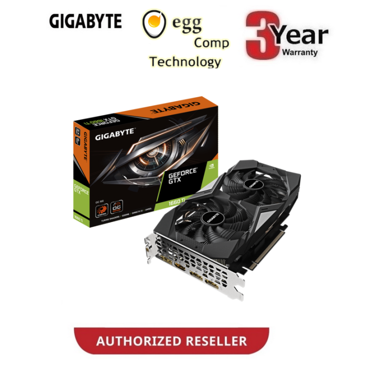 GIGABYTE GEFORCE GTX 1660 Ti OC 6G GDDR6 192BIT [GV-N166TOC-6GD