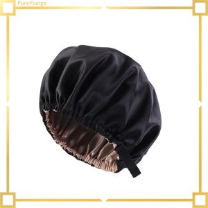 【Big-Sales】 PurePlunge GLENES Satin Hair Cap Satin Multi-color Haircare Relaxing Hat Flat Imitation Silk Night Hat Ceremony