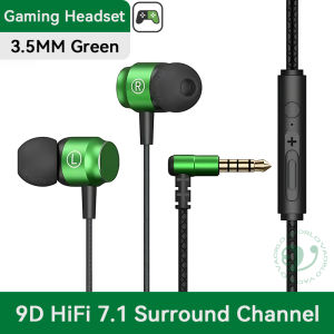 Digital Chip Wired Earphone 3.5mm AUX/Type C 9D HIFI Heavy Bass In-Ear Game Headsets For Samsung Huawei Xiaomi OPPO iPad PC MP3/MP4
