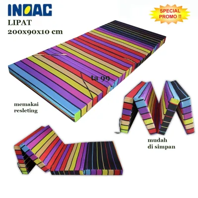 kasur lipat inoac 200x90x10 cm garansi 5thn original