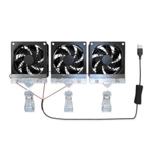 Small Aquarium Cooling Fan USB FishTank Clip on Cooling Fan Water Cool Low Noise Marine Aquarium Clip Type