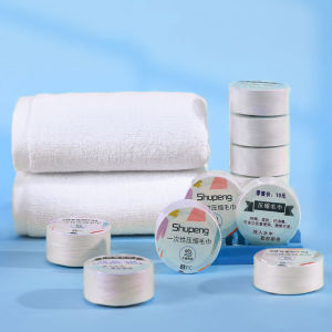 Khăn tắm nén du lịch bằng cotton dùng một lần  Khăn Đa Năng Tự Nhiên Thấm Nước Tốt-HAUSE