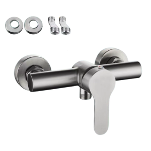 Single Lever Shower Mixer Tap Wall Mounted Bathroom Single Handle Faucet Hot and Cold Water Mixing Shower Mixer Tap