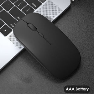 Wireless Mouse 1200DPIRGB Light Effect Mute Mouse Ergonomics Comfortable Grip Mouse Home Office Suitable for Tablet Notebook Desktop Computer Computer Mouse Plug and Play Tetikus tanpa wayar 无线鼠标