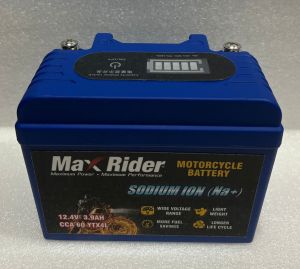 MaxRider SODIUM ION (Na+) Motorcycle Battery YTX4L YTX5L YB5L YB6.5L  YB7BL YTX12L