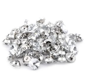 50Pcs Crystal Upholstery Buttons 22MM Crystal Diamond Buttons For Home Textile Sofa Clothing