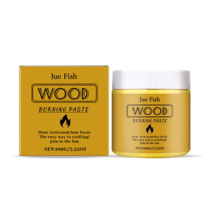 Jue Fish Wood Burning Paste DIY Pyrograph Wood Burning Paste Leather Canvas Paper Burning Paste