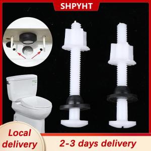 [COD] SHPYHT Local delivery Ship within 24 hours 2 Pcs Plastic Toilet Seat Hinge Repair Bolts + Fitting Screws +Washers Kit For Home Bathroom Accessories