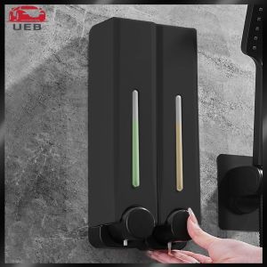 Shower Soap Dispenser No Drill Wall-Mounted Bathroom Soap Dispenser with Adjustable Pump for Easy Dispensing
