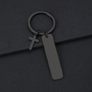 Stainless Steel Keychain With Cross Bible Verse Inspirational Quotations Message Bible Faith Christian Quotations Religious Gifts Key Ring