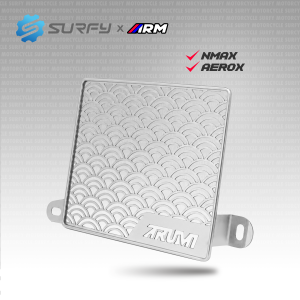 ARUMI ARM Radiator Cover Geisha Design 304 Stainless Steel CNC Laser Cut For Click 125i 150i PCX150 ADV150 NMAX Aerox V1 V2 V3