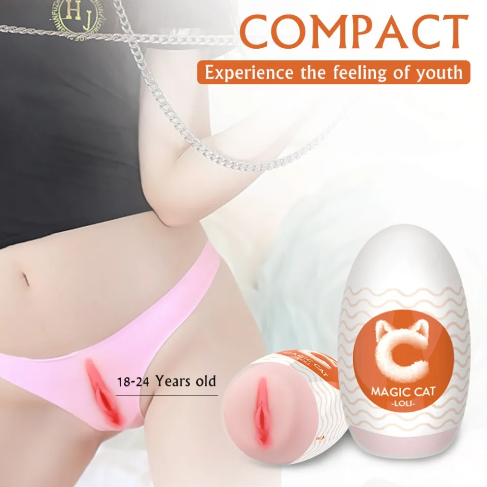 New Soft Manual Portable Masturbation Egg Masturbator Cup Real Vagina Sex  Toy Adult Products Virgin Male