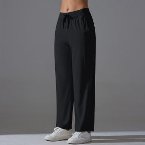 Nessaj UPF50 + Lụa băng Quần Legging rộng thể thao cho nữ quần Quần bảo vệ khỏi tia UV mát mẻ quần Quần Yoga rộng giản dị