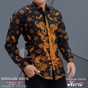 Batik Pria Dewasa Lengan Panjang | Kemeja Batik Pria Lapis Furing | Baju Kemeja Cowok Katun Premium