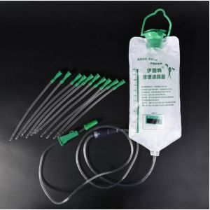 1 Bag Home Enema Colonic Irrigation Douche Kit Bag Detox Bag Enema Bag Colon Detox  Reusable Cleansing Detox (Including 10 cleaning heads) 1200ML