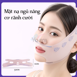 Mặt nạ nâng cơ mặt tạo cằm chữ V thon gọn an toàn chất liệu đàn hồi cao che phủ toàn diện vừa vặn với khuôn mặt.