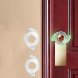 LE VICTORY Silicone Round Anti-collision Dustproof Soft Wall Protector Protective Door Handle Gloves Door Lock Cover Door Knob Cover Crash Pad