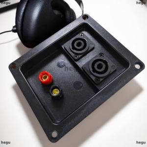 [COD] hegu 1 cái màu đỏ đen dây thiết bị đầu cuối âm thanh phụ kiện cáp kẹp 4 6 lỗ loa âm thanh hộp nối XLR ổ cắm kết nối