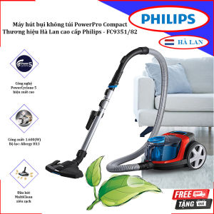 Máy hút bụi không túi PowerPro Compact. Thương hiệu Hà Lan cao cấp Philips - FC9351/82. HÀNG CHÍNH HÃNG
