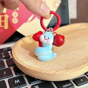 YESPERY Creative Cute Snake Keychain Pendant 2025 New Year Keyring Backpack Pendant Chinese New Year Decoration New Year Gift