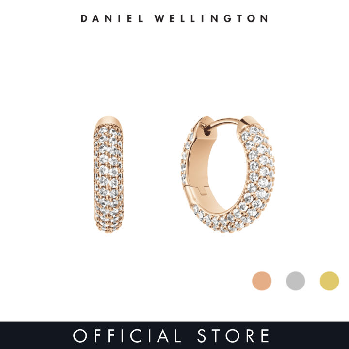 Daniel Wellington Pavé Crystal Earrings Rose Gold Silver Gold Fashion  Earrings for women and men Stainless Steel Crystal DW Official  Jewelry