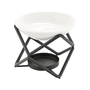 Kim Loại Tealight Chủ Hương Thơm Khuếch Tán Sáp Làm Tan tinh dầu Đầu Đốt Với Gốm Sứ Bát Cho Nhà Và Văn Phòng Decors