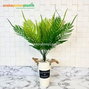 Tanaman Hias Artificial Daun Pakis Raja X15 Pot Kaleng Flower Garden Small Pajangan Rumah Hiasan Ruangan Aesthetic