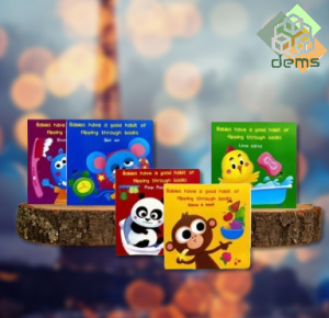 5 IN 1 HARDBOUND 3D FLIPPING EDUCATIONAL BOOKS FOR CHILDREN