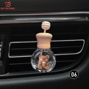 BC Car Perfume Bottle Perfume Pendant Air Freshener Hanging Glass Bottle Auto Ornament Essential Oils Diffuser Fragrance Ornament
