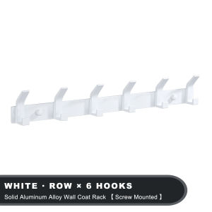 White Coat Rack Wall Colthes Hanger Bathroom Hanging Towels Holder Black Home Door Hooks Kitchen Storage Hooks Organizers2026