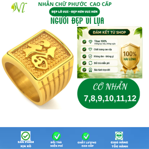 NHẪN ĐÁ ĐẸP NAM CHỐNG OXY HÓA nhẫn nam cá tính nhẫn nam đẹp nhẫn nam không gỉ nhẫn nam mạ vàng nhẫn nam INOX - Người Đẹp Vì Lụa