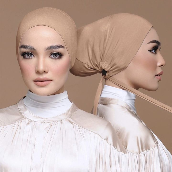Jifang Soft Elastic Modal Hijab Inner Plain Mercerized Cotton