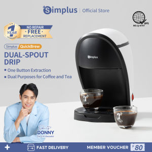 Simplus Coffee Maker Multifunctional Drip Brewer American Coffee Maker Drip Filter Coffee Machine Dual Use for Coffee and Tea Mini Compact 250ml Water Tank