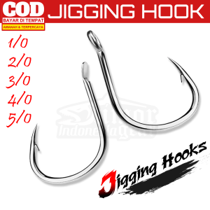Mata Kail Jigging Flat Dan Lubang Bisa untuk Speed Jigging Maupun Slow Jigging Pancing