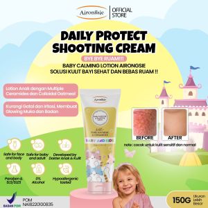 Airongsie Daily calming & shooting Lotion face & body Cream Moisturizer | Pelembap Bayi Anak | Colloidal Oatmeal Ceramide Kulit Sensitif