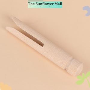 Sunflower 5pcs Wood dolly peg Traditional Dolly Style Wooden Clothes Pegs Pins Clips