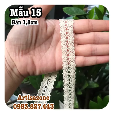 Ruy băng ren nâu - Bản rộng từ 1cm - 5cm dài 02 mét (tùy mẫu)