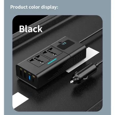 200W Car Power Inverter Household Converter USB Ports Multi-Function Socket Car Inverter