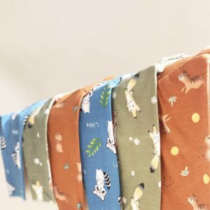 Setelan Anak Perempuan & Laki-Laki Oblong Pendek Libby Kancing Bahu: Island Explorer