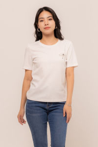 RIMINI - Atasan Blus Wanita Berlengan Pendek Size XS-3XL - Alessia Top CC30177-1