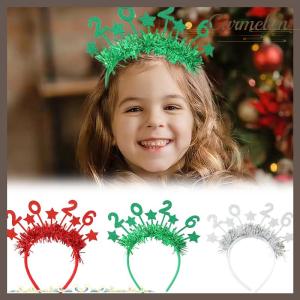 [Carmelun] 1 4pcs 2026 long lanh số headbands dải màu sao Headband Giáng sinh năm mới của Đêm Trước trang trí bên cho người lớn và trẻ em